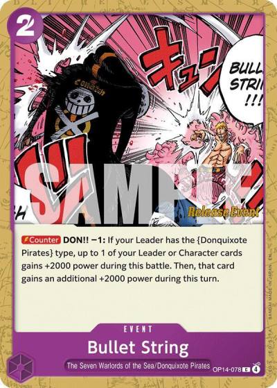 Bullet String OP14-078 The Azure Sea's Seven Release Event Cards Card