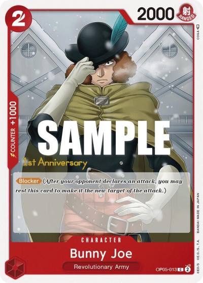 Bunny Joe OP05-013 Awakening of the New Era: 1st Anniversary Tournament Cards Card