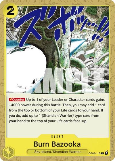 Burn Bazooka OP08-116 Two Legends Card