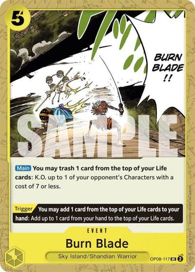 Burn Blade OP08-117 Two Legends Card