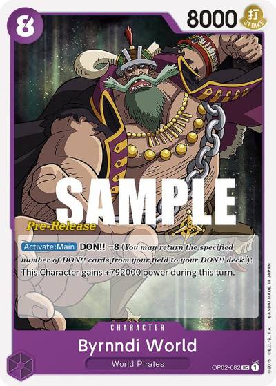 Byrnndi World OP02-082 Paramount War Pre-Release Cards Card