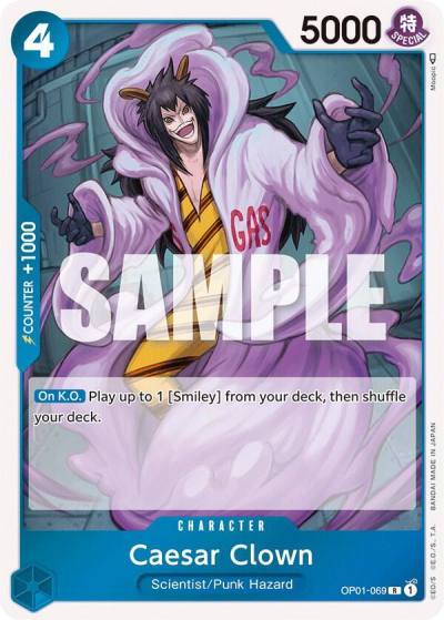Caesar Clown OP01-069 Romance Dawn Card