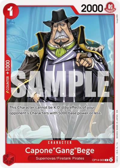 Capone"Gang"Bege OP14-003 The Azure Sea's Seven Card