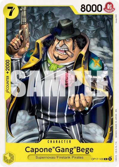 Capone"Gang"Bege OP17-100 The World's Strongest Warriors Card