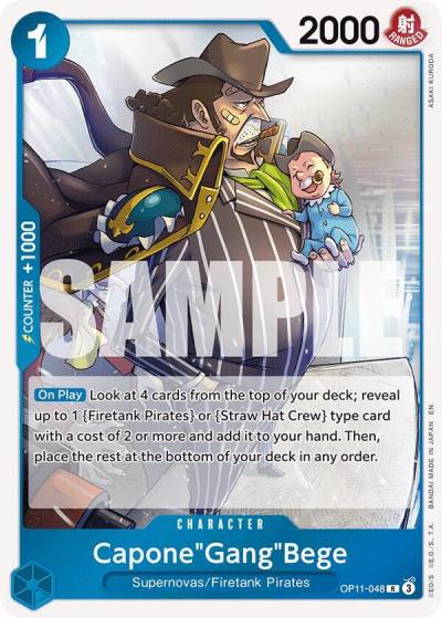Capone"Gang"Bege (048) OP11-048 A Fist of Divine Speed Card