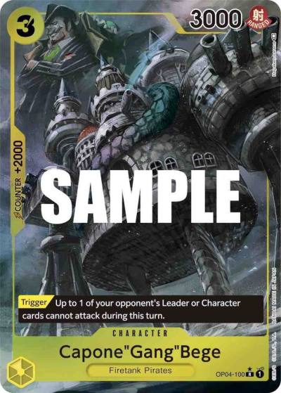 Capone"Gang"Bege (Alternate Art) OP04-100 Kingdoms of Intrigue Card