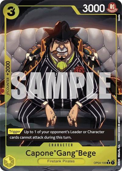 Capone"Gang"Bege (OP04-100) (Alternate Art) OP04-100 Premium Booster -The Best- Card