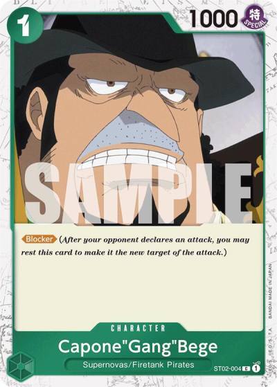 Capone"Gang"Bege (ST02-004) (Jolly Roger Foil) ST02-004 Premium Booster -The Best- Card