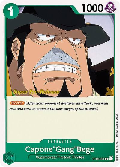 Capone"Gang"Bege ST02-004 Super Pre-Release Starter Deck 2: Worst Generation Card