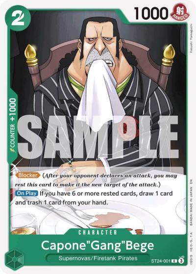 Capone"Gang"Bege ST24-001 Starter Deck 24: GREEN Jewelry Bonney Card