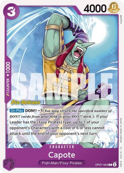 Capote OP07-063 500 Years in the Future Pre-Release Cards Card