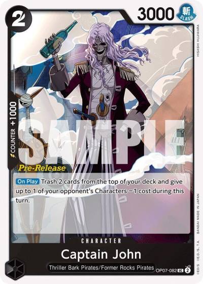 Captain John OP07-082 500 Years in the Future Pre-Release Cards Card