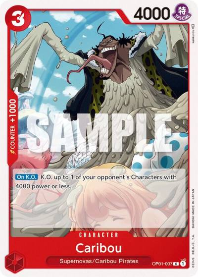 Caribou OP01-007 Romance Dawn Card
