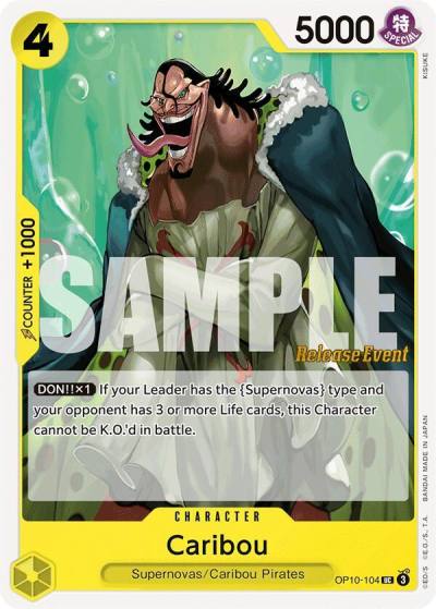 Caribou OP10-104 Royal Blood Release Event Cards Card