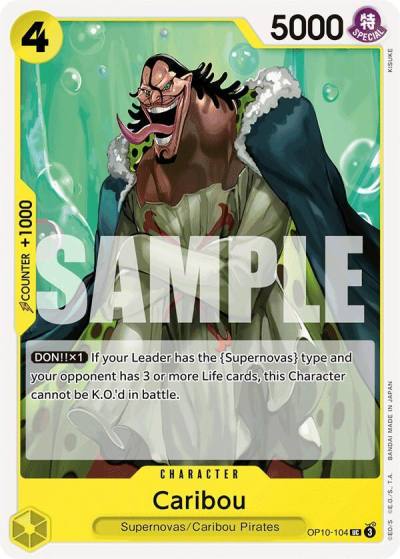 Caribou OP10-104 Royal Blood Card