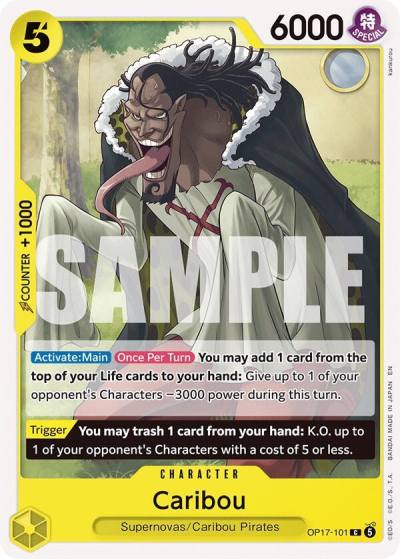 Caribou OP17-101 The World's Strongest Warriors Card