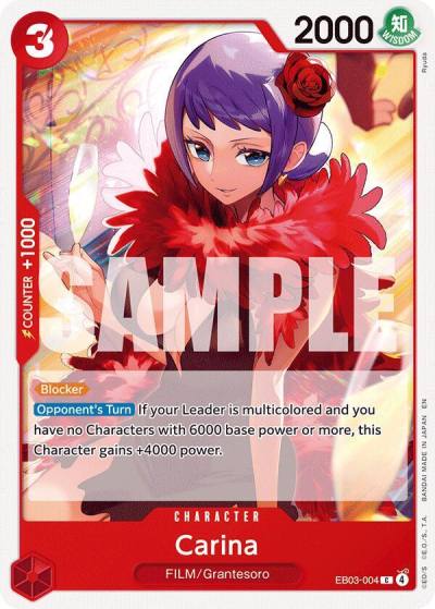 Carina EB03-004 Extra Booster: One Piece Heroines Edition Card