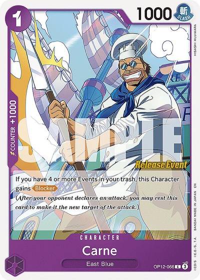 Carne OP12-066 Legacy of the Master Release Event Cards Card