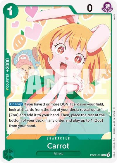 Carrot EB02-013 Extra Booster: Anime 25th Collection Card