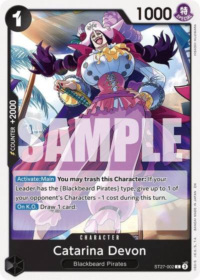 Catarina Devon ST27-002 Starter Deck 27: BLACK Marshall.D.Teach Card