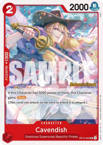 Cavendish OP14-004 The Azure Sea's Seven Release Event Cards Card