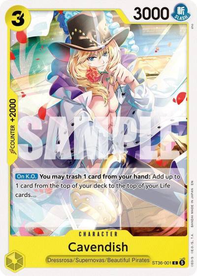 Cavendish ST36-001 Starter Deck 36: YELLOW Eustass"Captain"Kid Card