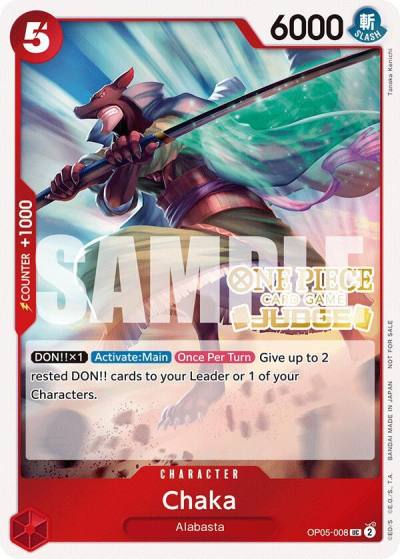 Chaka (Judge Pack Vol. 5) OP05-008 One Piece Promotion Cards Card