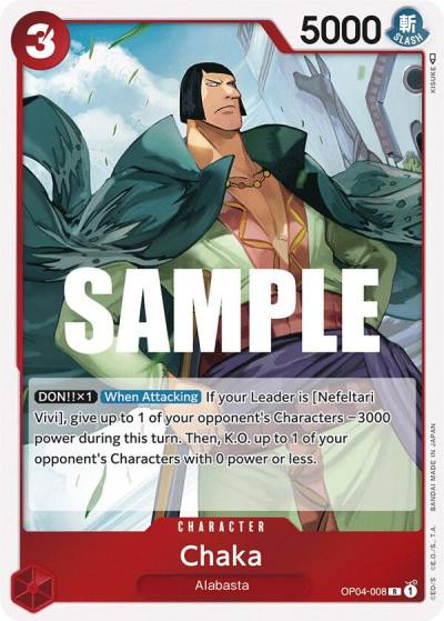 Chaka OP04-008 Kingdoms of Intrigue Card