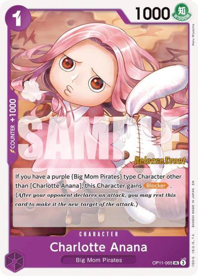 Charlotte Anana OP11-065 A Fist of Divine Speed Release Event Cards Card