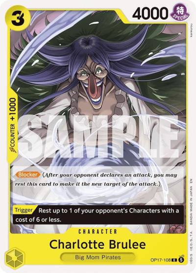 Charlotte Brulee OP17-108 The World's Strongest Warriors Card