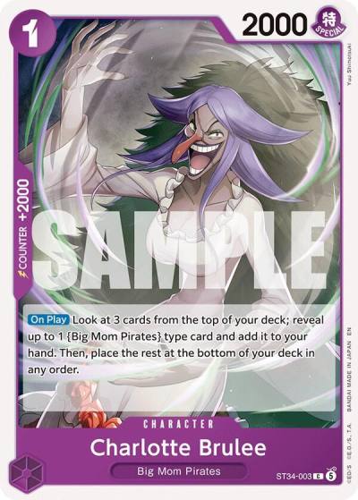 Charlotte Brulee ST34-003 Starter Deck 34: PURPLE Charlotte Katakuri Card