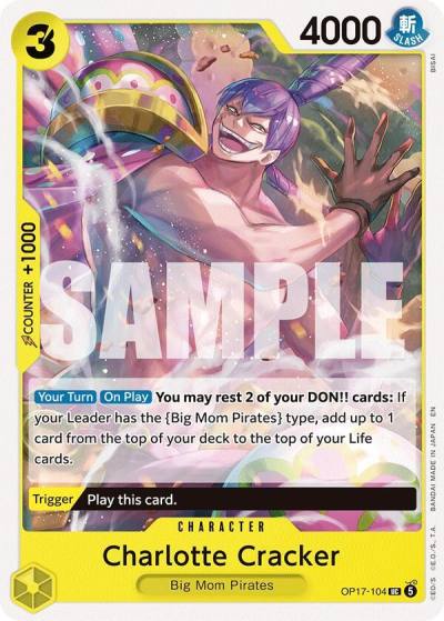 Charlotte Cracker OP17-104 The World's Strongest Warriors Card
