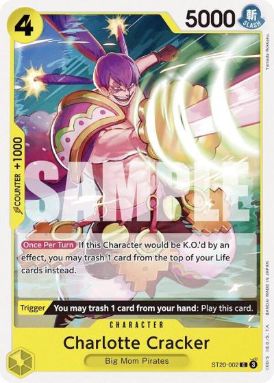 Charlotte Cracker ST20-002 Starter Deck 20: YELLOW Charlotte Katakuri Card
