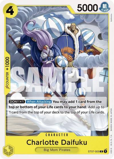 Charlotte Daifuku ST07-005 Starter Deck 20: YELLOW Charlotte Katakuri Card