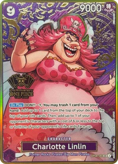 Charlotte Linlin (One Piece Japanese Version 2nd Anniversary Set) OP08-069 One Piece Promotion Cards Card