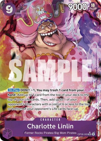 Charlotte Linlin (Parallel) OP08-069 Two Legends Card
