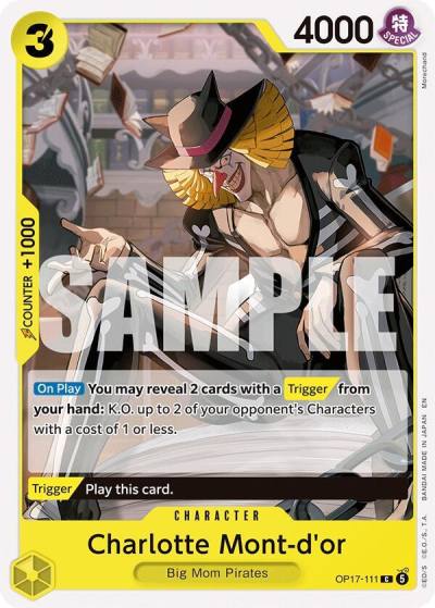 Charlotte Mont-d'or OP17-111 The World's Strongest Warriors Card