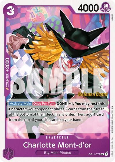 Charlotte Mont-d'or OP11-072 A Fist of Divine Speed Release Event Cards Card