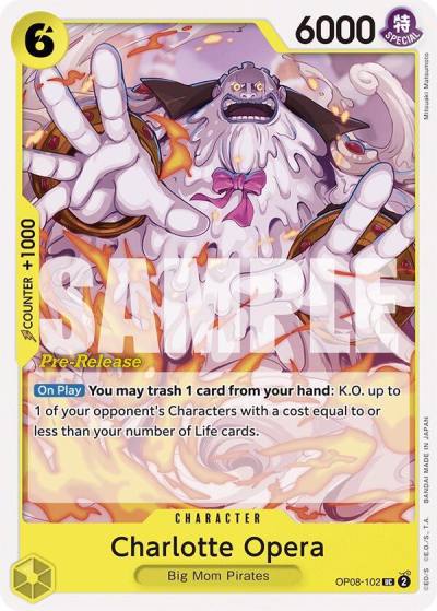 Charlotte Opera OP08-102 Two Legends Pre-Release Cards Card