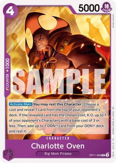 Charlotte Oven OP11-066 Starter Deck 34: PURPLE Charlotte Katakuri Card
