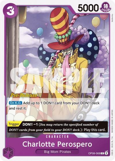 Charlotte Perospero OP08-068 Two Legends Pre-Release Cards Card