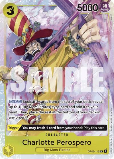 Charlotte Perospero (Reprint) OP03-113 Premium Booster -The Best- Card