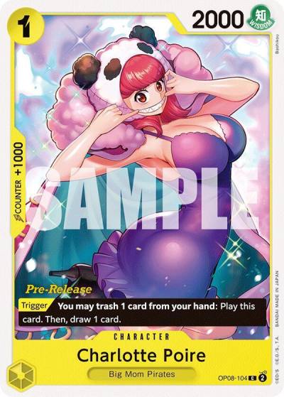 Charlotte Poire OP08-104 Two Legends Pre-Release Cards Card