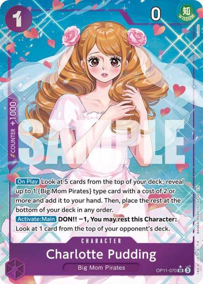 Charlotte Pudding (Alternate Art) OP11-070 A Fist of Divine Speed Card