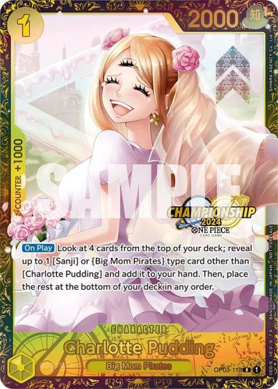 Charlotte Pudding (Championship 2024) OP03-112 One Piece Promotion Cards Card