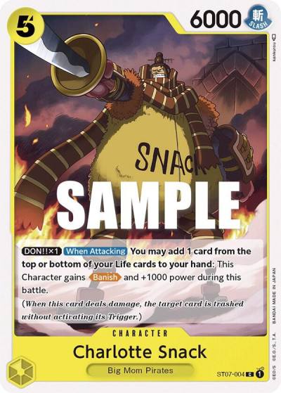 Charlotte Snack ST07-004 Starter Deck 7: Big Mom Pirates Card