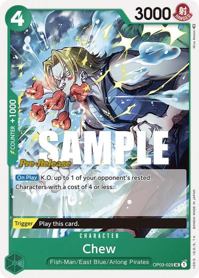 Chew OP03-029 Pillars of Strength Pre-Release Cards Card