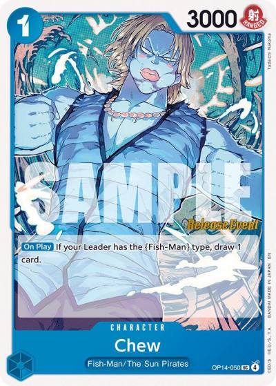 Chew OP14-050 The Azure Sea's Seven Release Event Cards Card