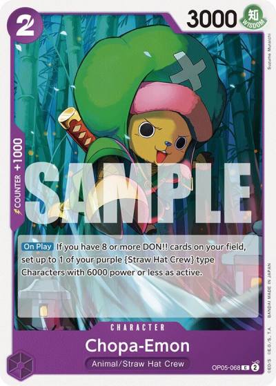 Chopa-Emon OP05-068 Starter Deck 18: PURPLE Monkey.D.Luffy Card