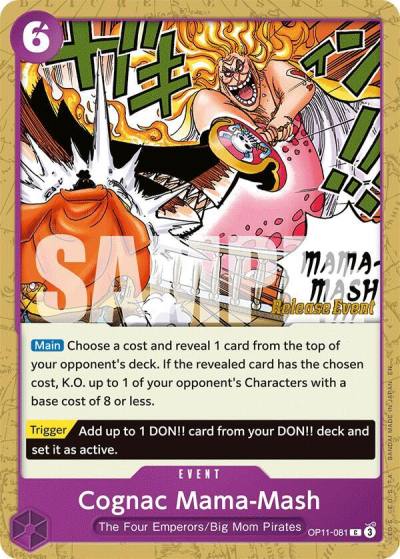 Cognac Mama-Mash OP11-081 A Fist of Divine Speed Release Event Cards Card